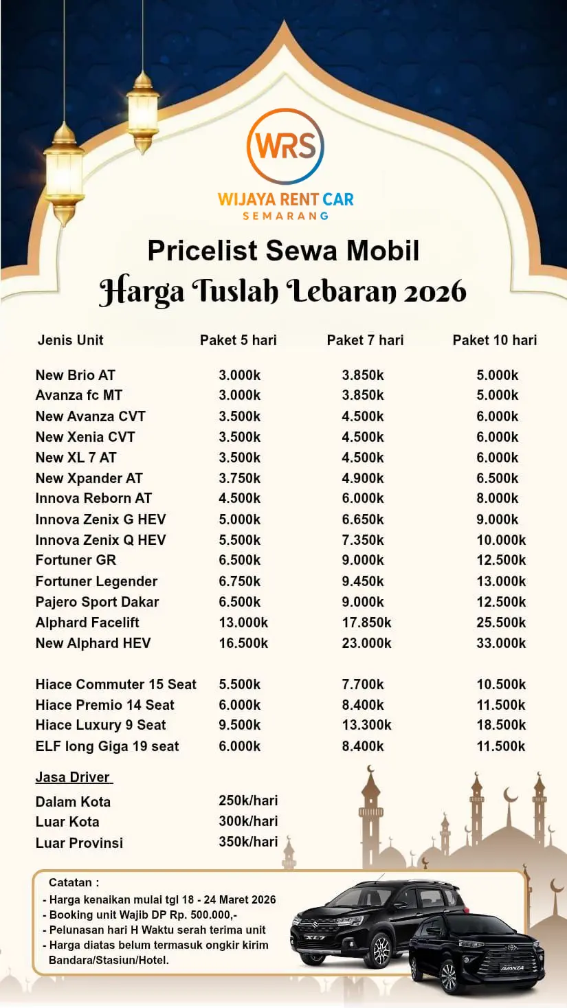 Promo Pricelist Lebaran 2026